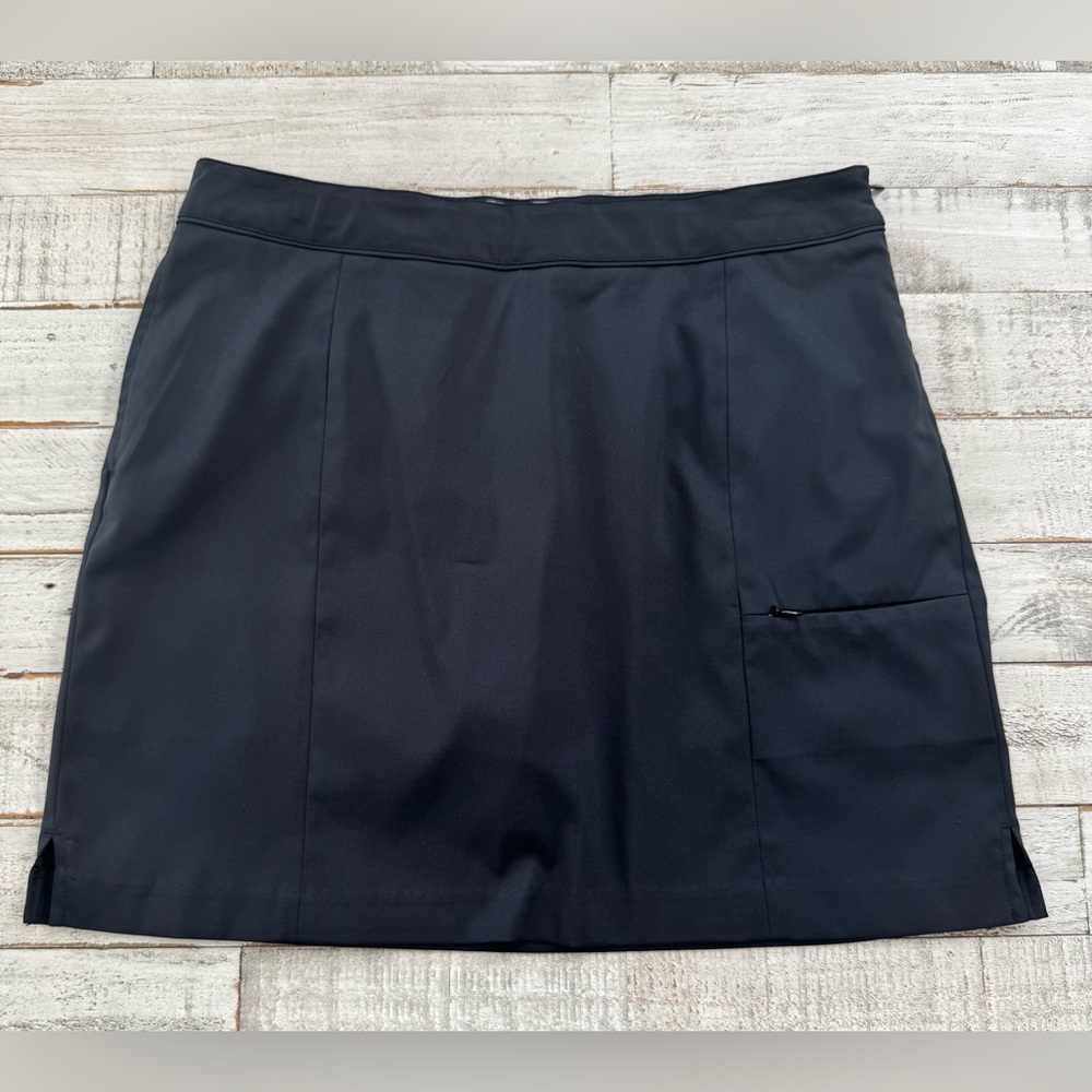 Greg Norman Collection Black A-Line Skirt
